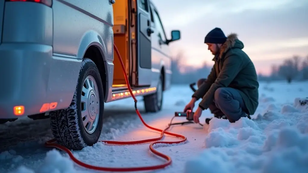 heat cables keep rv pipes warm