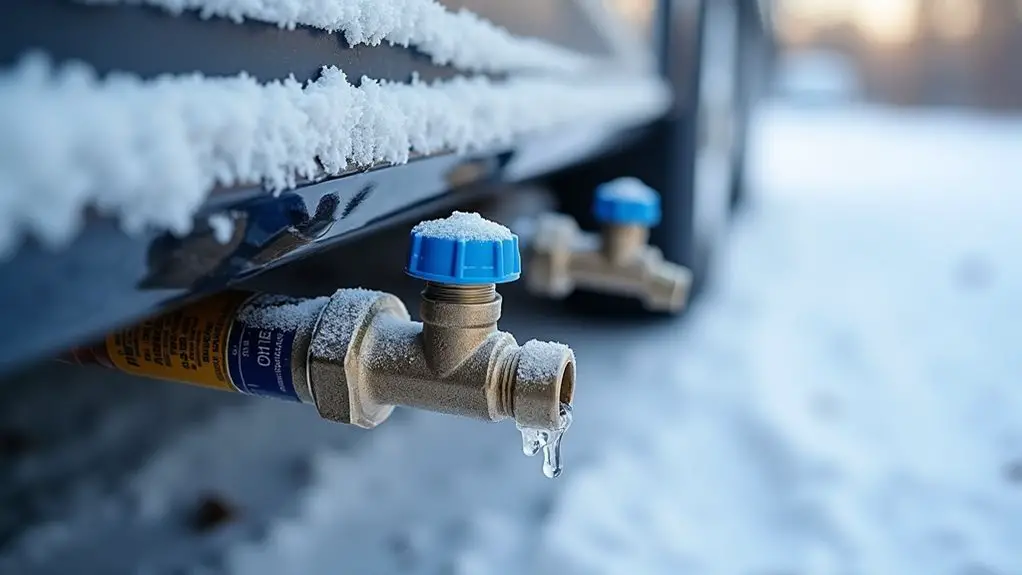 winterize exterior rv water hookups